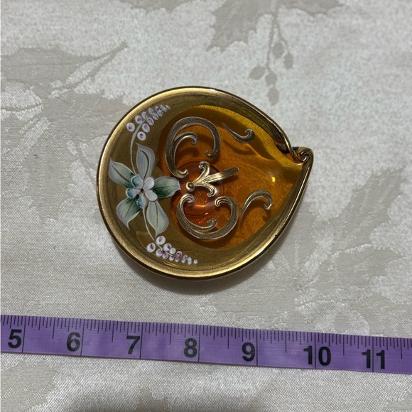 Vintage Bohemian Enamelled Trinket Dish - Murano Style - Picture 5 of 5